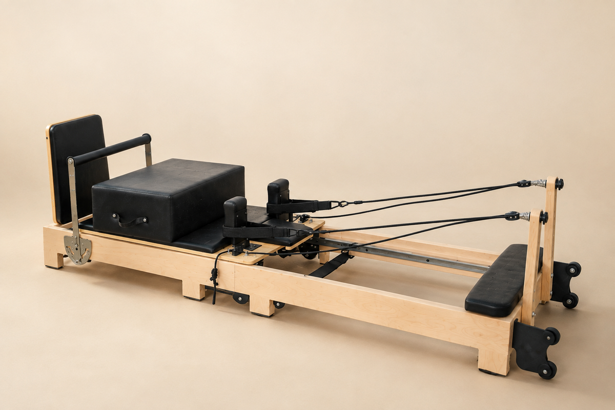 Movalia Sylva — Reformer Pilates pliable en bois d'érable